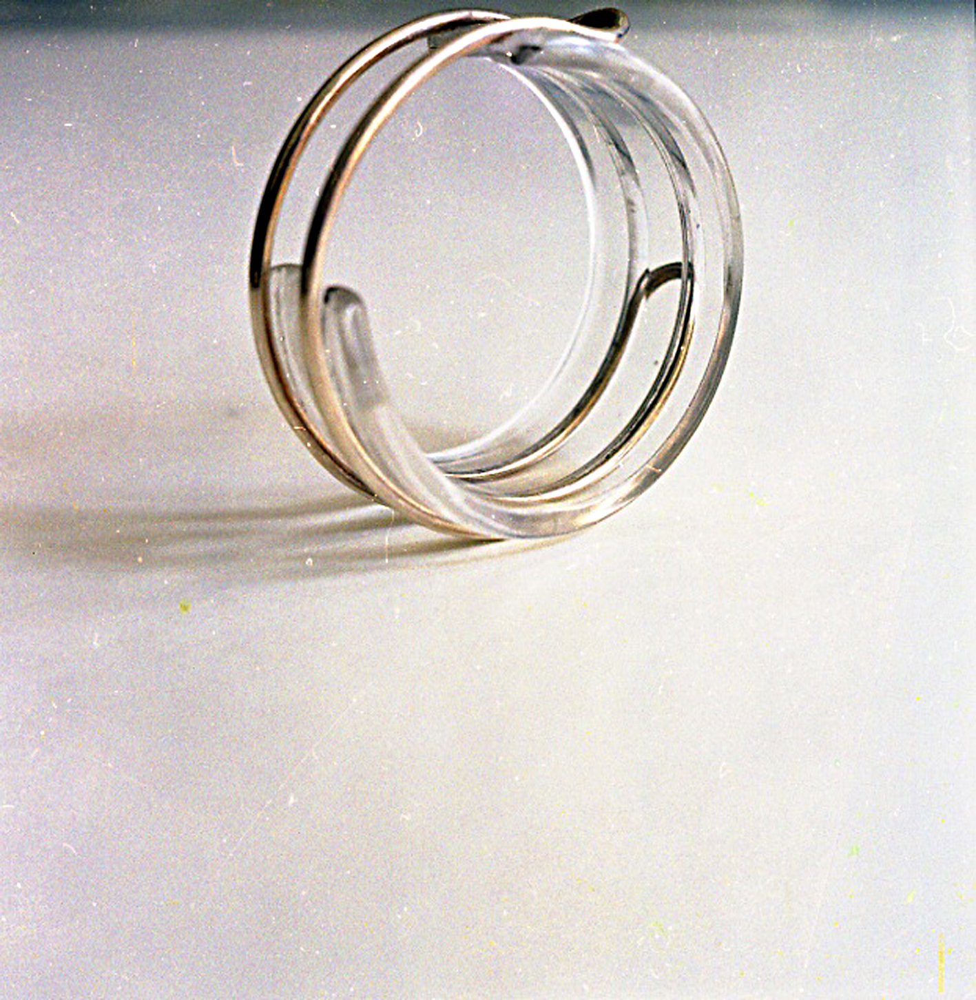 Zilveren armband met plexiglas