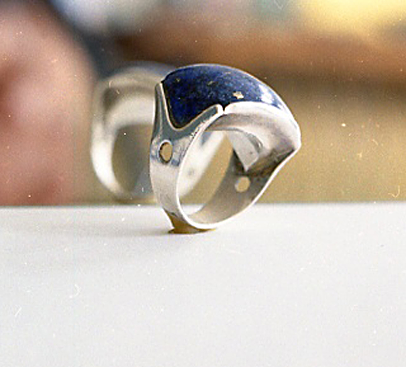 ring met lapis lazuli