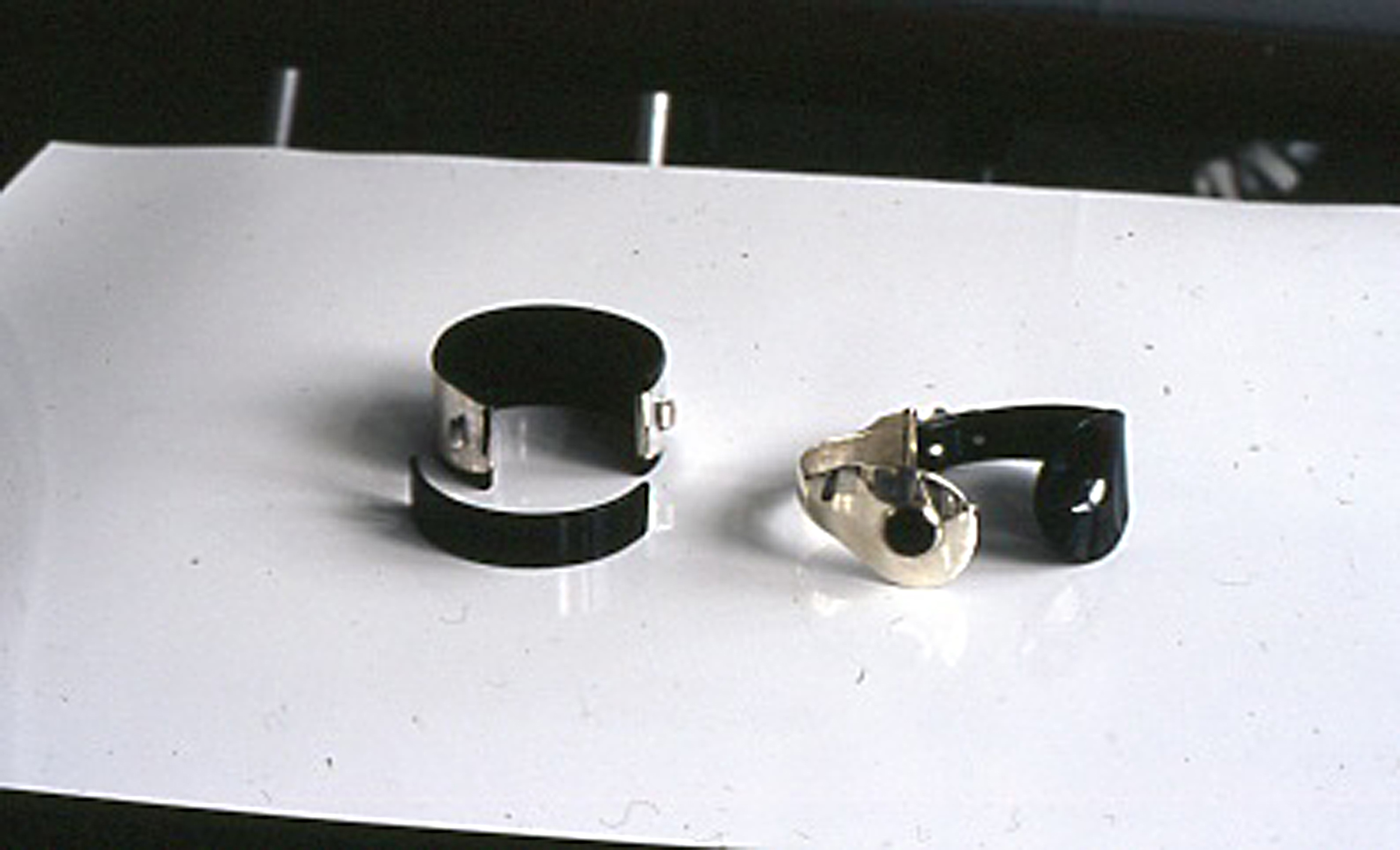 Armband met plexiglas-sluiting en halsband